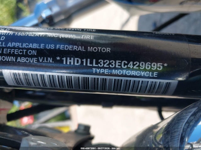 2014 Harley-davidson Xl1200 T მანქანა იყიდება აუქციონზე, vin: 1HD1LL323EC429695, აუქციონის ნომერი: 45972091