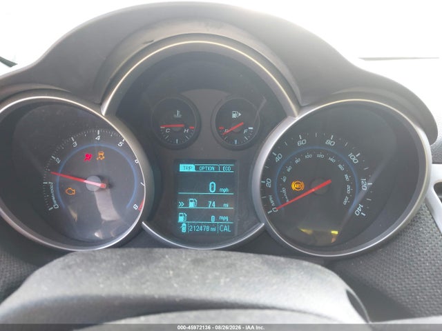 45972136 :رقم المزاد ، 1G1PJ5SB5D7191301 vin ، 2013 Chevrolet Cruze Eco Manual مزاد بيع