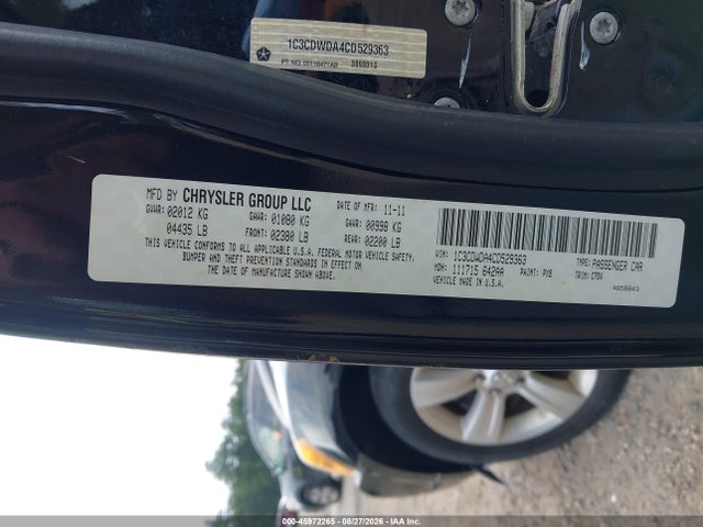 Aukcja sprzedaży 2012 Dodge Caliber Sxt, vin: 1C3CDWDA4CD529363, numer aukcji: 45972265