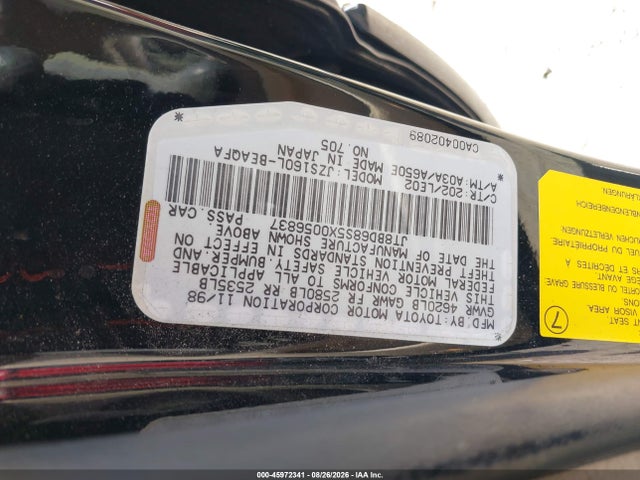 Aukcja sprzedaży 1999 Lexus Gs 300, vin: JT8BD68S5X0056837, numer aukcji: 45972341