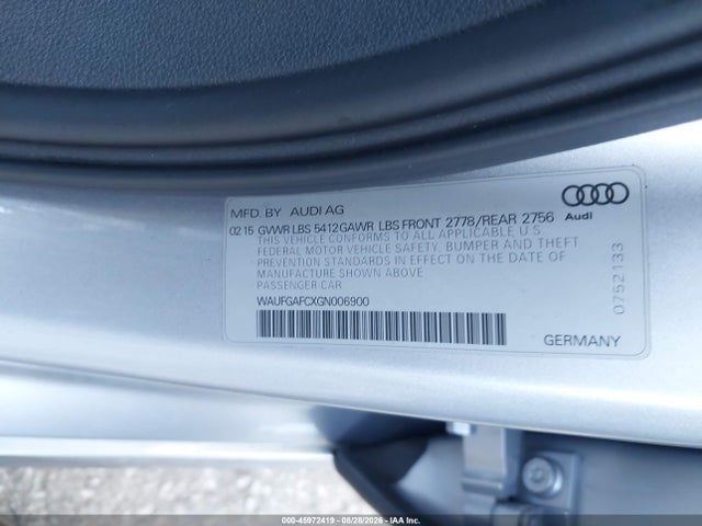 45972419 :رقم المزاد ، WAUFGAFCXGN006900 vin ، 2016 Audi A6 3.0t Premium Plus مزاد بيع