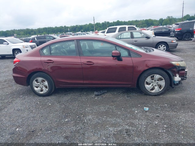 45972587 :رقم المزاد ، 2HGFB2F58DH530822 vin ، 2013 Honda Civic Lx مزاد بيع