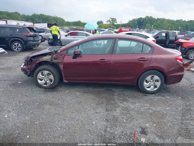 45972587 :رقم المزاد ، 2HGFB2F58DH530822 vin ، 2013 Honda Civic Lx مزاد بيع