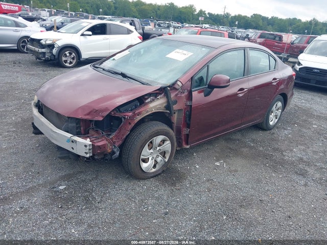 45972587 :رقم المزاد ، 2HGFB2F58DH530822 vin ، 2013 Honda Civic Lx مزاد بيع