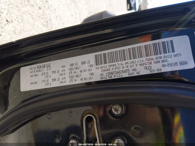 Aukcja sprzedaży 2017 Ram 1500 Tradesman  4x2 6'4 Box, vin: 1C6RR6FG0HS764975, numer aukcji: 45972639