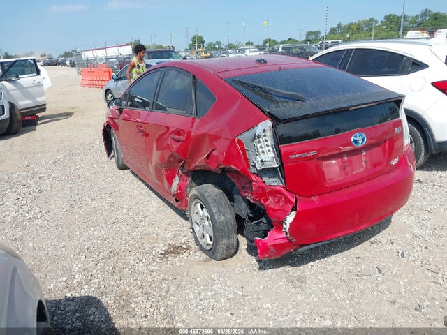 2011 Toyota Prius Three მანქანა იყიდება აუქციონზე, vin: JTDKN3DU0B5351621, აუქციონის ნომერი: 45972696