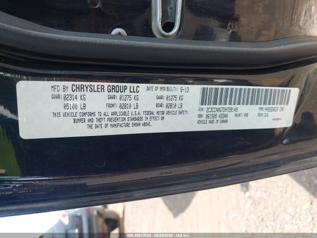 Aukcja sprzedaży 2013 Chrysler 300, vin: 2C3CCAAG7DH728149, numer aukcji: 45972745
