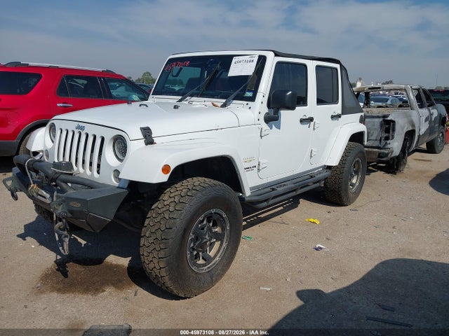 2015 Jeep Wrangler Unlimited Sahara მანქანა იყიდება აუქციონზე, vin: 1C4BJWEGXFL657393, აუქციონის ნომერი: 45973108