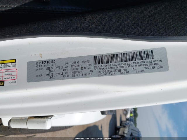 2015 Jeep Wrangler Unlimited Sahara მანქანა იყიდება აუქციონზე, vin: 1C4BJWEGXFL657393, აუქციონის ნომერი: 45973108
