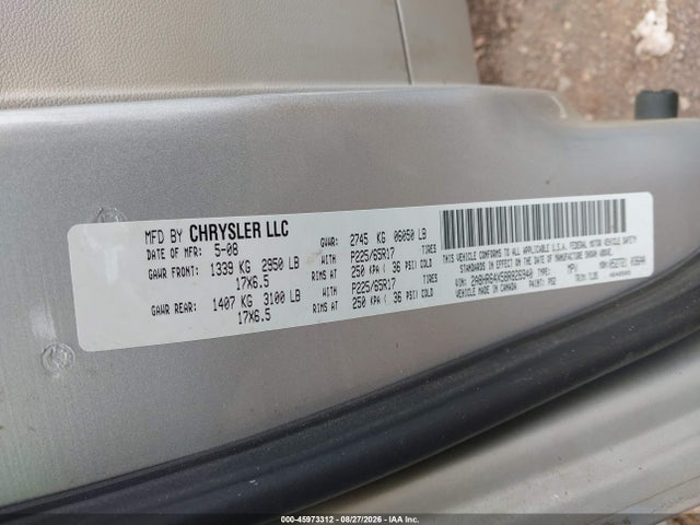 Aukcja sprzedaży 2008 Chrysler Town & Country Limited, vin: 2A8HR64X58R826940, numer aukcji: 45973312