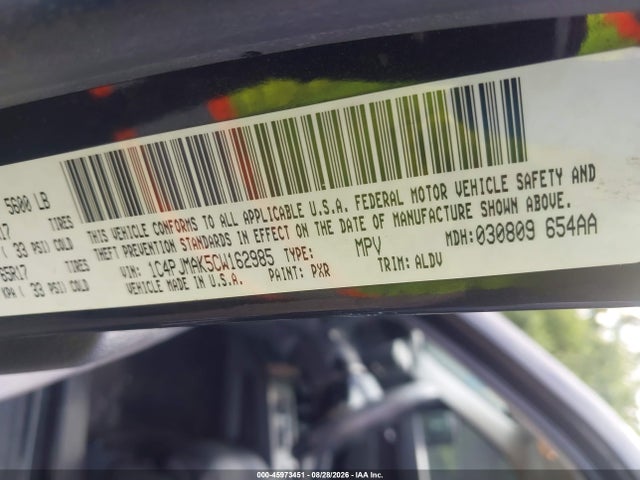 Aukcja sprzedaży 2012 Jeep Liberty Sport, vin: 1C4PJMAK5CW162985, numer aukcji: 45973451