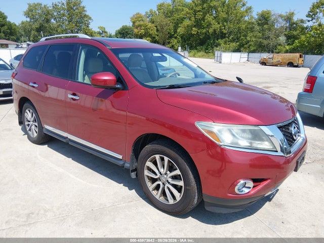 2014 Nissan Pathfinder Sl მანქანა იყიდება აუქციონზე, vin: 5N1AR2MM0EC606564, აუქციონის ნომერი: 45973642