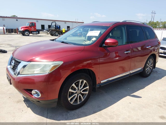 2014 Nissan Pathfinder Sl მანქანა იყიდება აუქციონზე, vin: 5N1AR2MM0EC606564, აუქციონის ნომერი: 45973642
