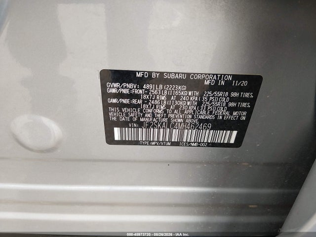 Subaru Forester Sport 2021 JF2SKALC4MH462469 Image 9