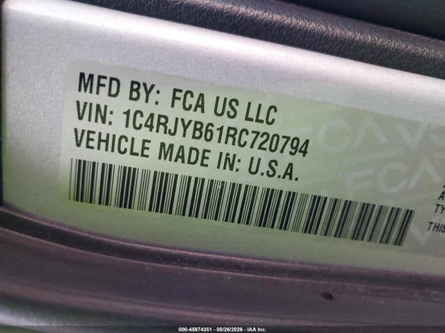 1C4RJYB61RC720794 Jeep Grand Cherokee 4xe