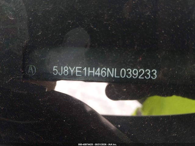 Продаж на аукціоні авто 2022 Acura Mdx Technology Package, vin: 5J8YE1H46NL039233, номер лоту: 45974425