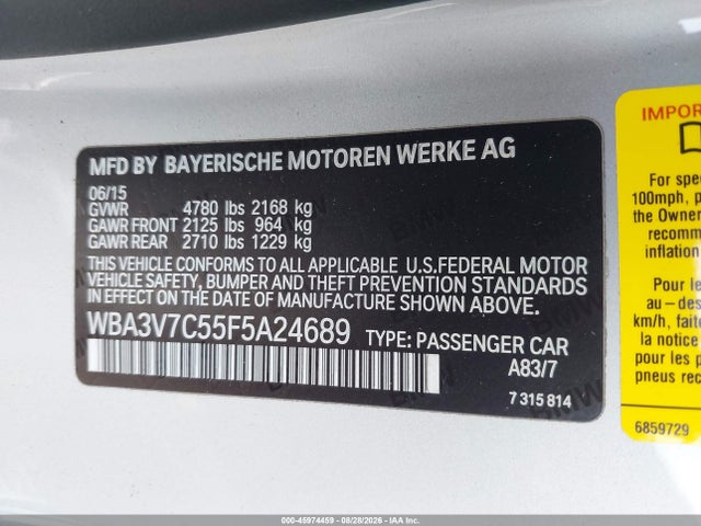 BMW 428i 2015 WBA3V7C55F5A24689 Image 9