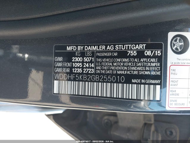 Mercedes-Benz E 350 2016 WDDHF5KB2GB255010 Image 9