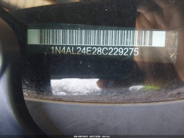 2008 Nissan Altima 2.5 S მანქანა იყიდება აუქციონზე, vin: 1N4AL24E28C229275, აუქციონის ნომერი: 45974525