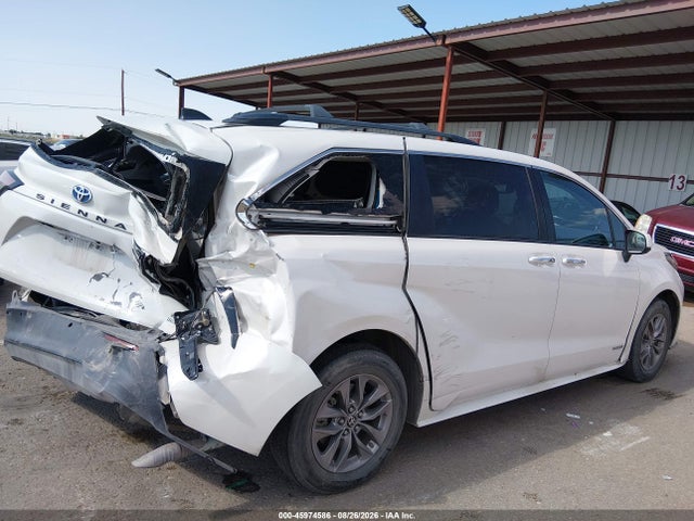 2021 Toyota Sienna Xle მანქანა იყიდება აუქციონზე, vin: 5TDYRKECXMS027748, აუქციონის ნომერი: 45974586
