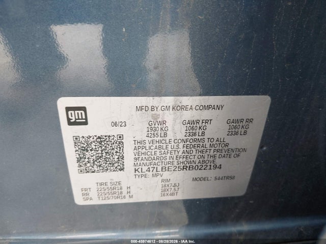 Продаж на аукціоні авто 2024 Buick Envista Sport Touring Fwd, vin: KL47LBE25RB022194, номер лоту: 45974612