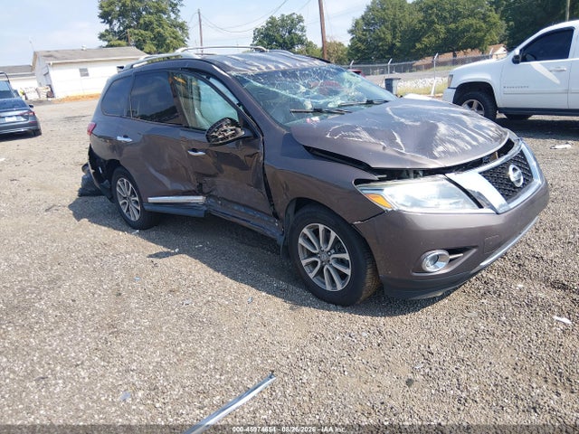 2015 Nissan Pathfinder Sl მანქანა იყიდება აუქციონზე, vin: 5N1AR2MN5FC676992, აუქციონის ნომერი: 45974654