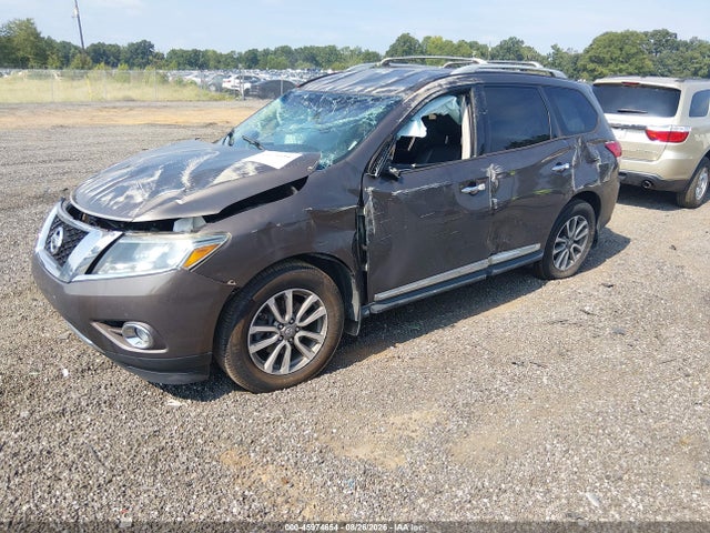 2015 Nissan Pathfinder Sl მანქანა იყიდება აუქციონზე, vin: 5N1AR2MN5FC676992, აუქციონის ნომერი: 45974654