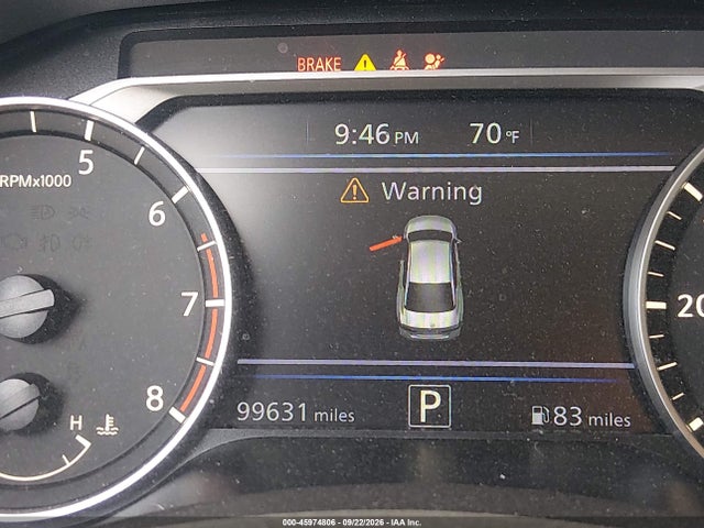45974806 :رقم المزاد ، 1N4BL4CV8LC172851 vin ، 2020 Nissan Altima Sr Fwd مزاد بيع