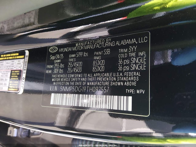 Hyundai Santa Fe Calligraphy 2026 5NMP5DG19TH092557 Image 9