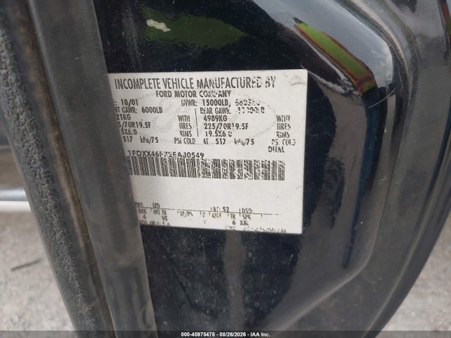 Продаж на аукціоні авто 2002 Ford F-450, vin: 1FDXX46FX2EA80549, номер лоту: 45975478