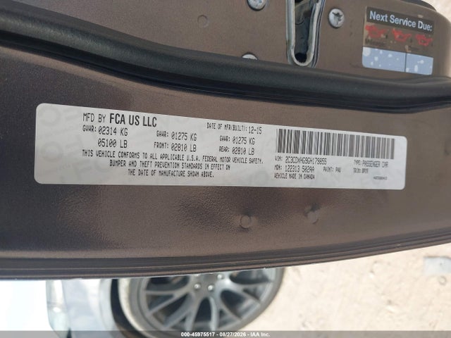 Продаж на аукціоні авто 2016 Dodge Charger Sxt, vin: 2C3CDXHG9GH179855, номер лоту: 45975517