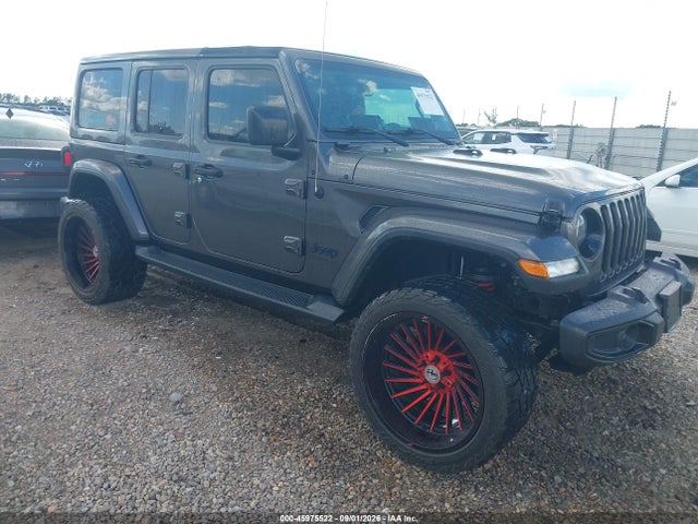 2021 Jeep Wrangler Unlimited Sahara Altitude 4x4 მანქანა იყიდება აუქციონზე, vin: 1C4HJXEN0MW649149, აუქციონის ნომერი: 45975522