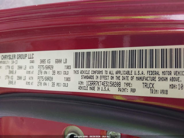 Aukcja sprzedaży 2014 Ram 1500 Express, vin: 1C6RR7KT4ES150208, numer aukcji: 45975566