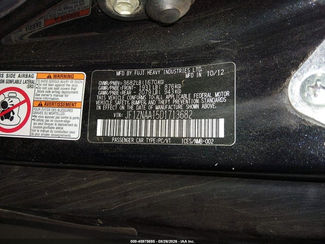 Aukcja sprzedaży 2013 Scion Fr-s, vin: JF1ZNAA15D1713682, numer aukcji: 45975695