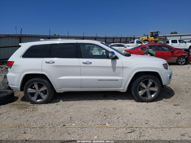 2016 Jeep Grand Cherokee Overland მანქანა იყიდება აუქციონზე, vin: 1C4RJECG2GC314560, აუქციონის ნომერი: 45975752