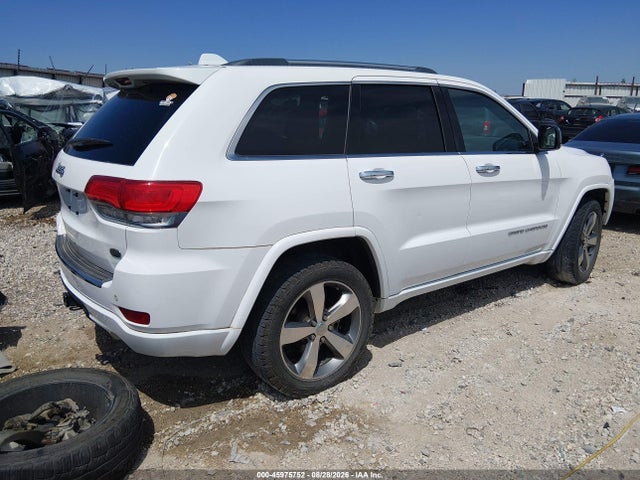 2016 Jeep Grand Cherokee Overland მანქანა იყიდება აუქციონზე, vin: 1C4RJECG2GC314560, აუქციონის ნომერი: 45975752