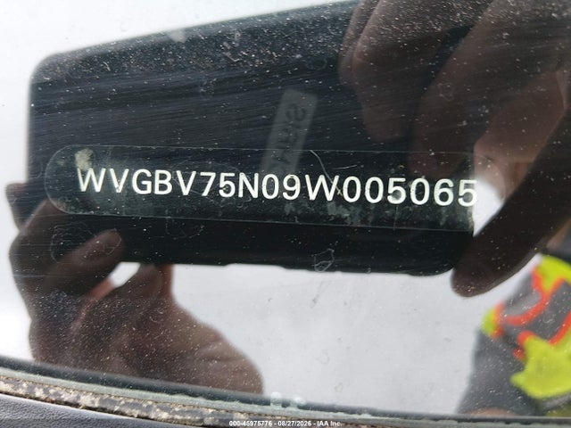 2009 Volkswagen Tiguan Se/sel მანქანა იყიდება აუქციონზე, vin: WVGBV75N09W005065, აუქციონის ნომერი: 45975776