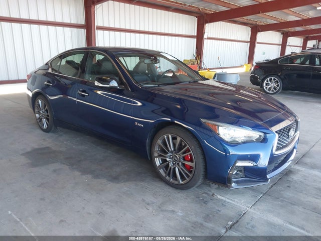 2018 Infiniti Q50 3.0t Red Sport 400 მანქანა იყიდება აუქციონზე, vin: JN1FV7AR3JM480274, აუქციონის ნომერი: 45976187