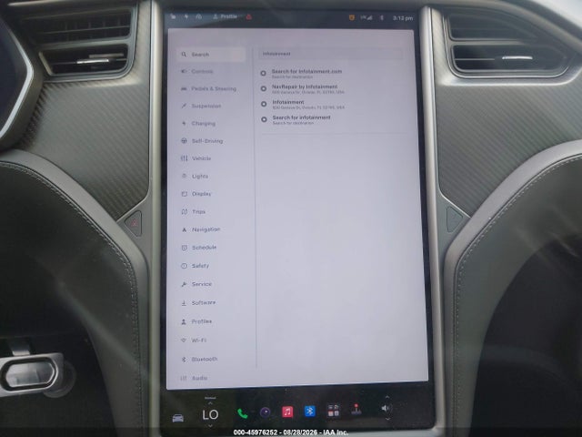 45976252 :رقم المزاد ، 5YJSA1E24JF261365 vin ، 2018 Tesla Model S 100d/75d/p100d مزاد بيع