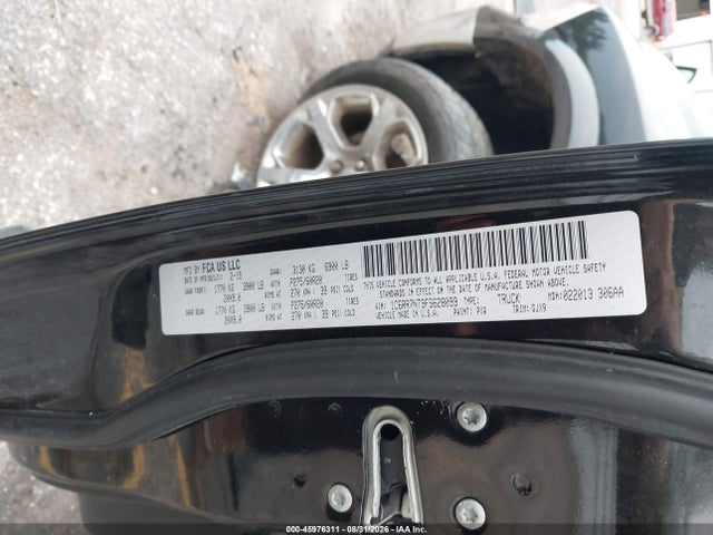 45976311 :رقم المزاد ، 1C6RR7NT9FS628099 vin ، 2015 Ram 1500 Laramie مزاد بيع