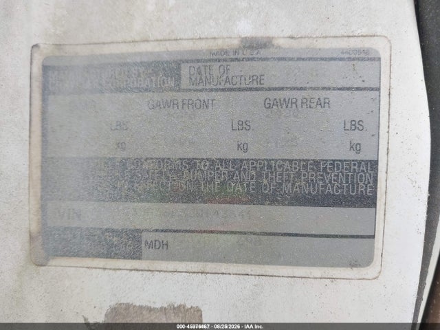 45976467 :رقم المزاد ، 1C3BF66P3JW143641 vin ، 1988 Chrysler Fifth Avenue مزاد بيع