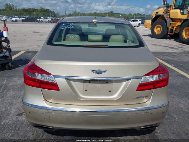 2012 Hyundai Genesis 3.8 მანქანა იყიდება აუქციონზე, vin: KMHGC4DDXCU199688, აუქციონის ნომერი: 45976506