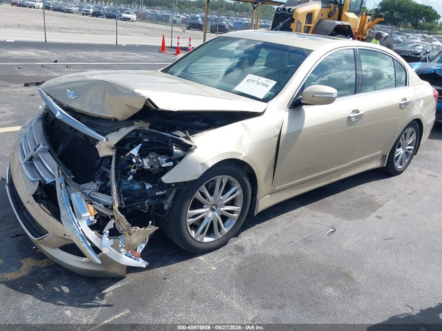 2012 Hyundai Genesis 3.8 მანქანა იყიდება აუქციონზე, vin: KMHGC4DDXCU199688, აუქციონის ნომერი: 45976506