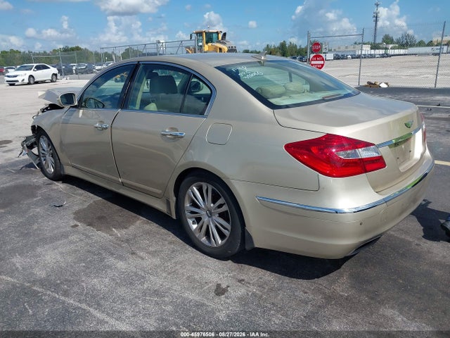 2012 Hyundai Genesis 3.8 მანქანა იყიდება აუქციონზე, vin: KMHGC4DDXCU199688, აუქციონის ნომერი: 45976506