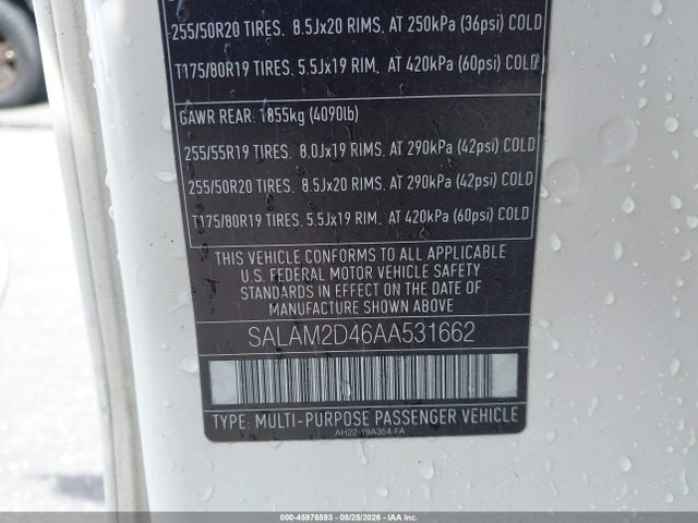 Продаж на аукціоні авто 2010 Land Rover Lr4, vin: SALAM2D46AA531662, номер лоту: 45976593