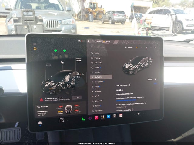 45976642 :رقم المزاد ، 5YJ3E1EA6PF384285 vin ، 2023 Tesla Model 3 Rear-wheel Drive مزاد بيع
