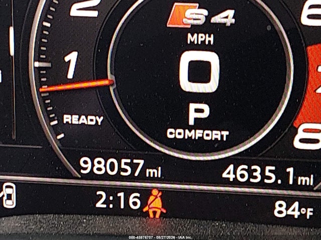 2018 Audi S4 3.0t Premium Plus მანქანა იყიდება აუქციონზე, vin: WAUC4AF47JA018974, აუქციონის ნომერი: 45976707