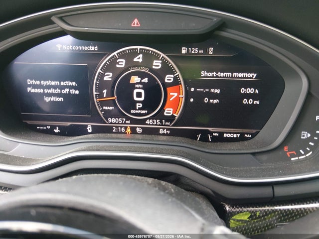 2018 Audi S4 3.0t Premium Plus მანქანა იყიდება აუქციონზე, vin: WAUC4AF47JA018974, აუქციონის ნომერი: 45976707