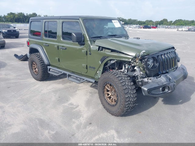 2021 Jeep Wrangler Unlimited Willys 4x4 მანქანა იყიდება აუქციონზე, vin: 1C4HJXDM8MW727282, აუქციონის ნომერი: 45976715