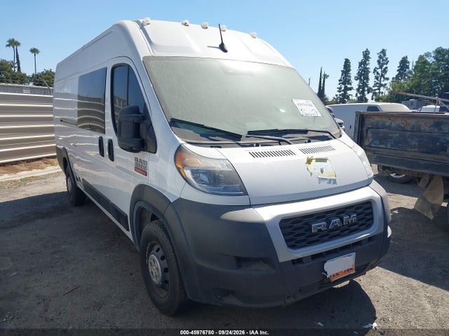 2022 Ram Promaster 3500 Cargo Van High Roof 159 Wb Ext მანქანა იყიდება აუქციონზე, vin: 3C6MRVJG6NE138311, აუქციონის ნომერი: 45976780